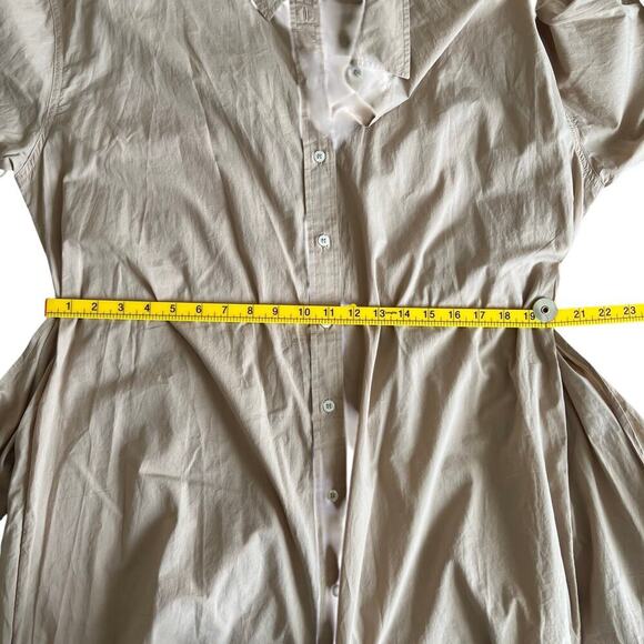Universal Thread Women’s Shirt Dress Size XL Beige Tie Front Long Sleeve NWT - Picture 7 of 8